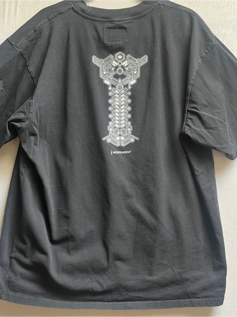 Independent Trading Co Black Graphic Short Sleeve Tee XXL